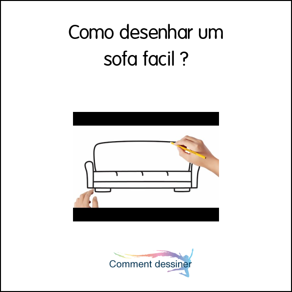 Como desenhar um sofá fácil